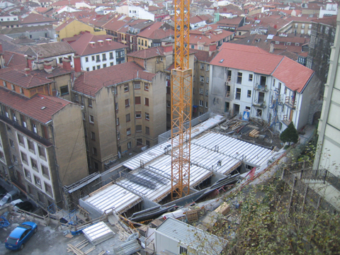 La excavación de los sótanos