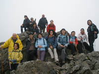 Foto de grupo en la cima de Garaio (Ampliar en una nueva ventana)
