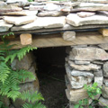 Cabaña típica de pastores reconstruida.