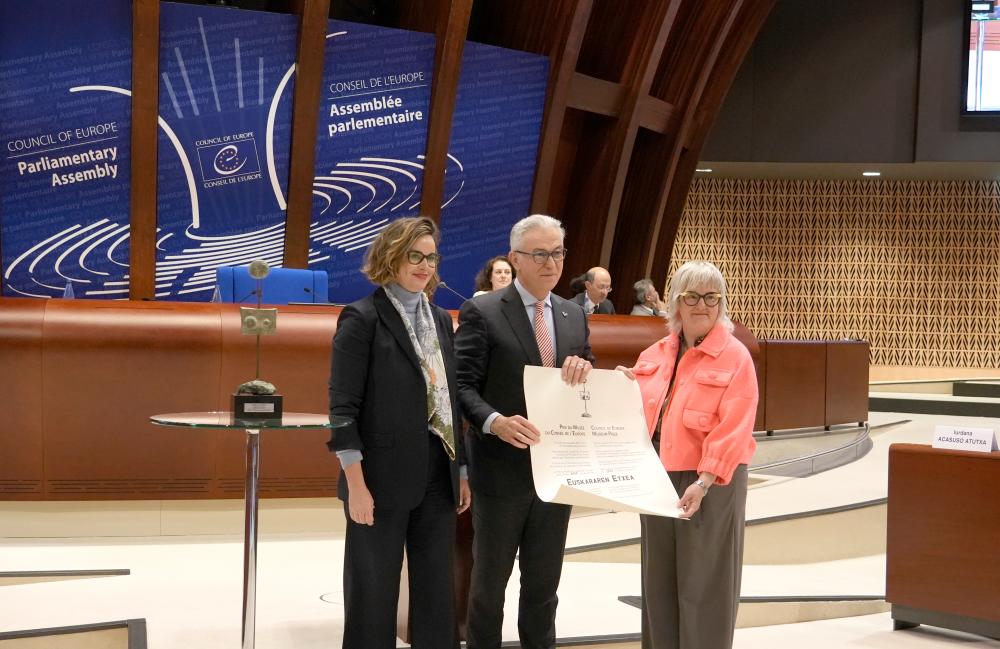 Euskararen Etxea recoge el premio del Consejo de Europa a mejor museo 2025