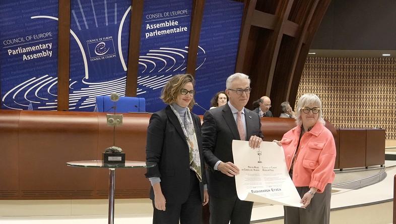 Euskararen Etxea recoge el premio del Consejo de Europa a mejor museo 2025