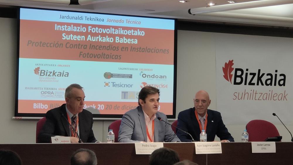 El diputado foral Ager Izagirre ha inaugurado la jornada técnica.