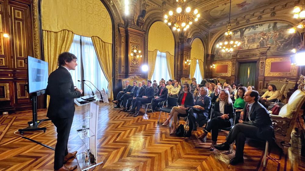 Unai Rementeria durante el encuentro