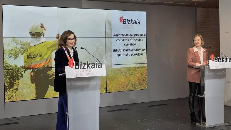 Elixabete Etxanobe y Amaia Antxustegi presentan plan de emergencias