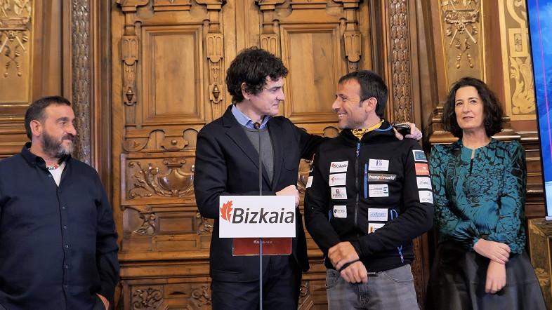 Eneko Garamendi, Unai Rementeria, Alex Txikon y Lorea Bilbao