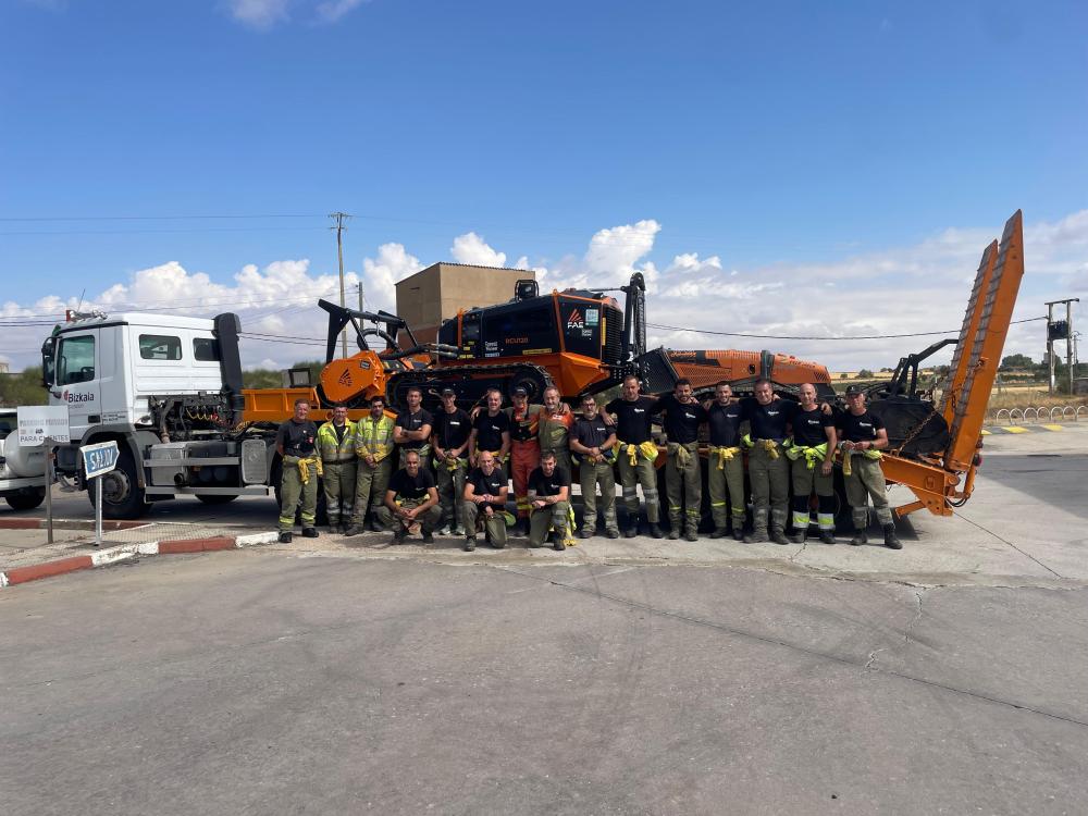 La Diputación Foral de Bizkaia ha enviado hoy un operativo