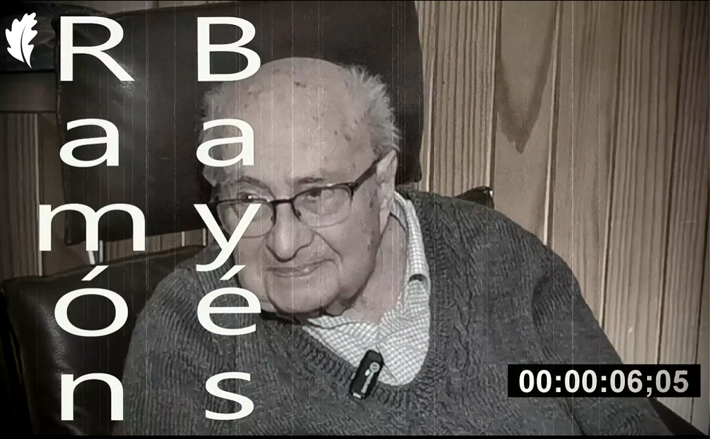 Ramón Bayés jaunari eginiko bideo-elkarrizketa