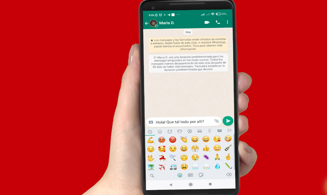 Mesuak eta audioak konkaktu bati bidali