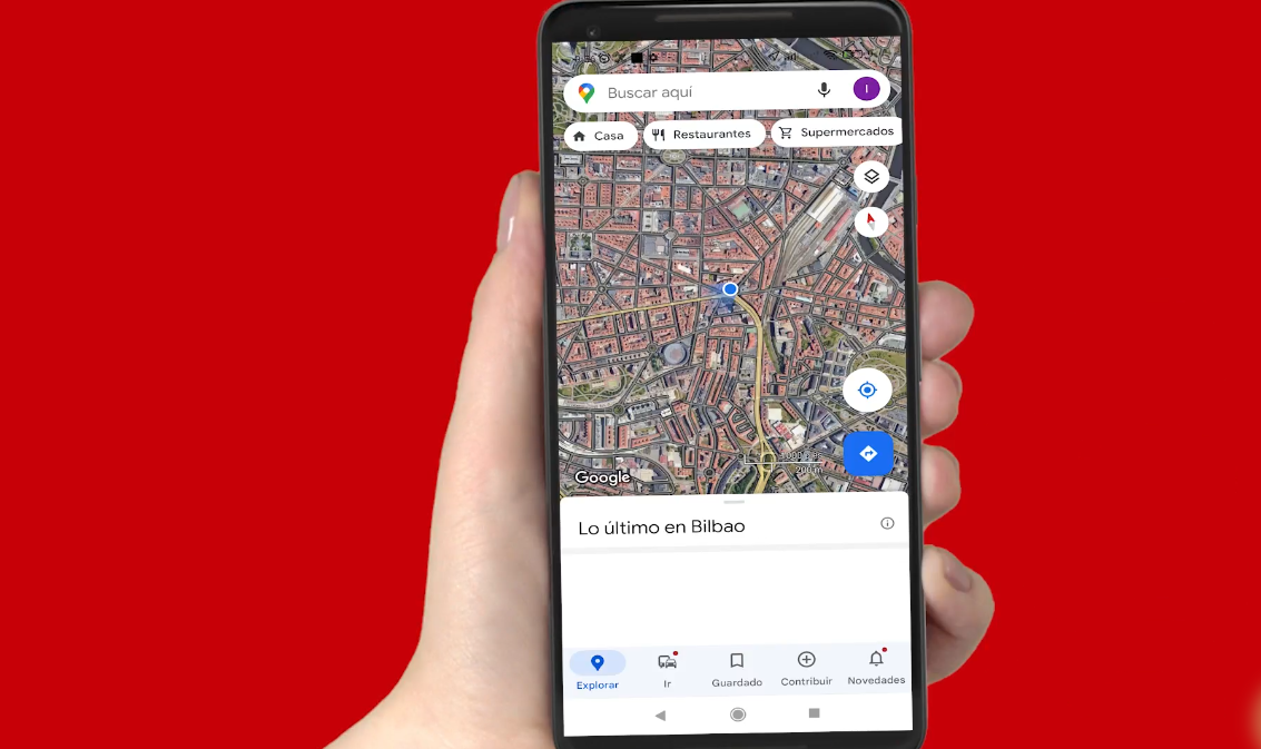 Google Maps aplikazioa - Mapa digital bat erabiltzen ikasi